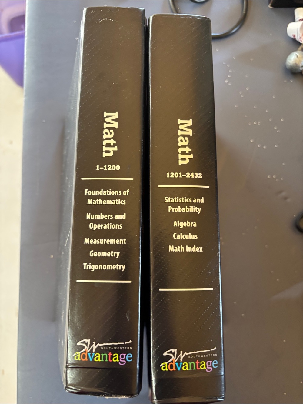 Southwestern Advantage Math 1 & 2 Hardcover Textbooks